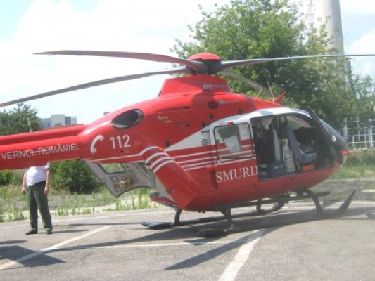 Rugbistul accidentat, transportat cu un elicopter SMURD la Cluj